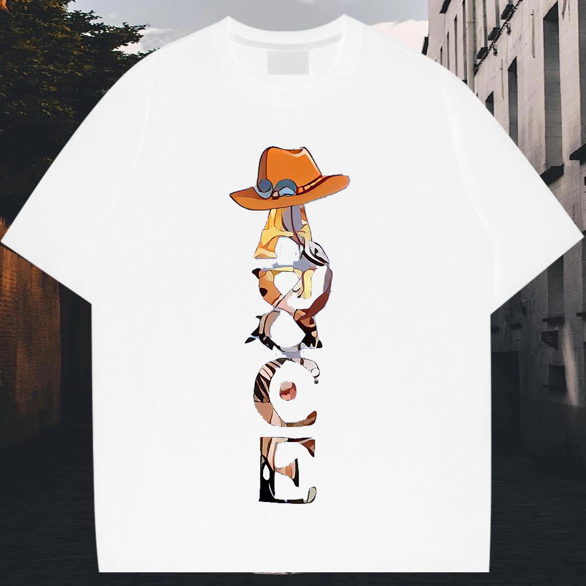 Loose Men Tshirts Round Neck Short Sleeve Summer Casual T-Shirts Floral Print Fashion New Tees