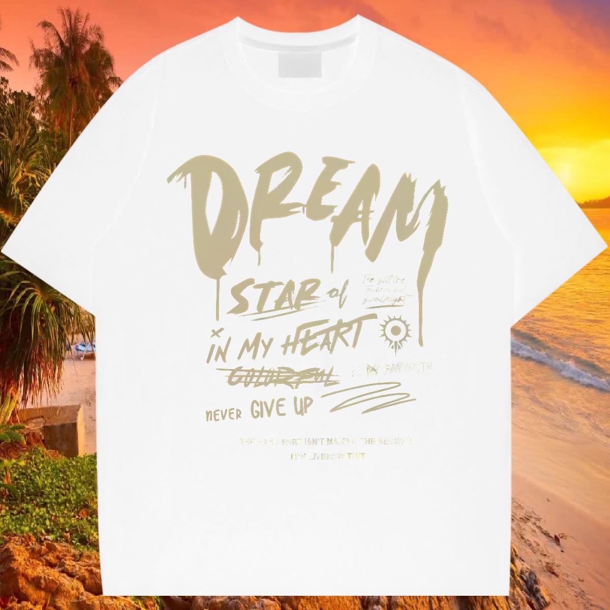 New T-Shirts Black Oversized Men Tops Tees Street Casual Crew Neck Cotton Brand Polos