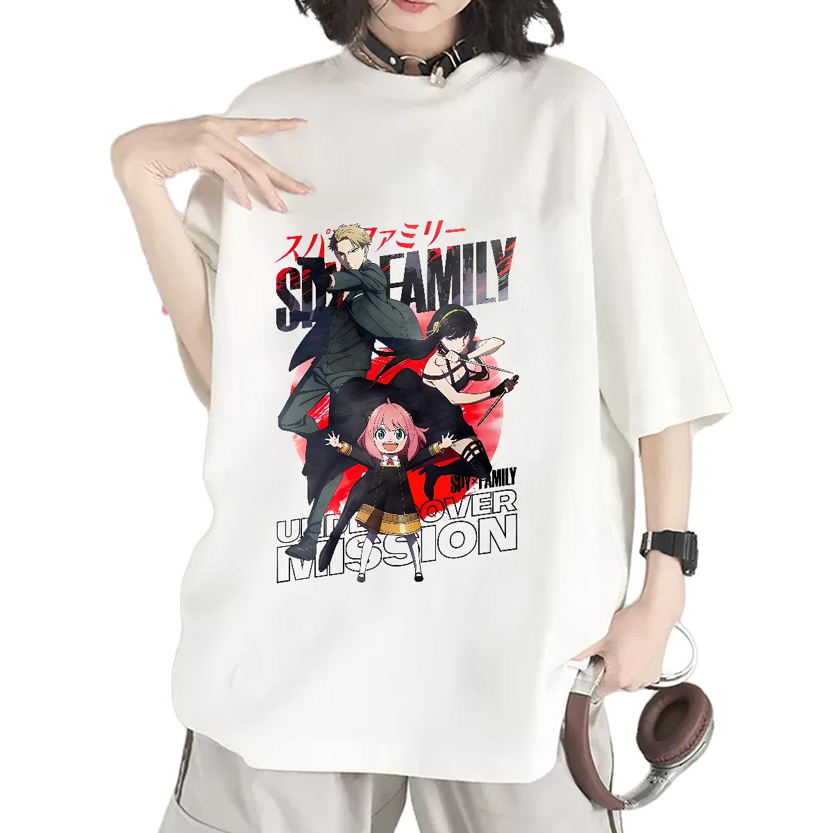 Loose T-Shirts Breathable Crew Neck Cotton Top Tees Sport New Tshirt for Man Woman Cartoon Anime