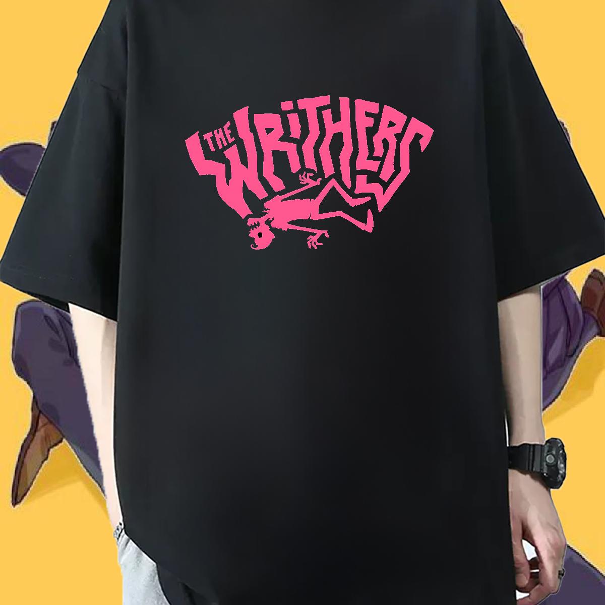 Fashion T Shirts Men Cartoon Print Men Tees Street Casual Crew Neck Cotton Breathable Classic Tees Shirts