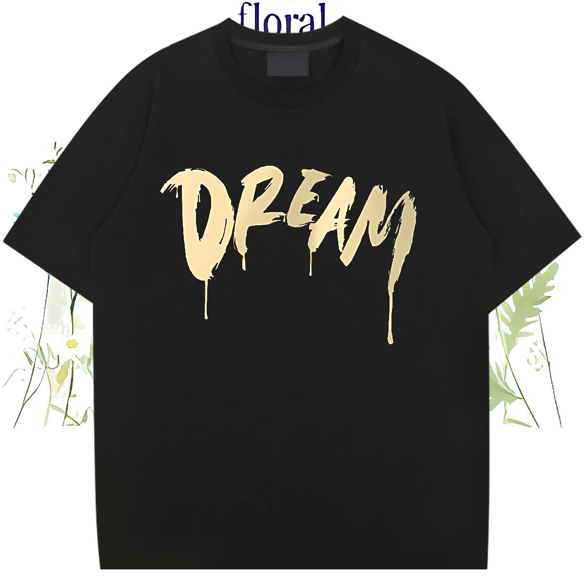 Popular T-Shirts Sport Cotton Breathable Couples T Shirts Fashion Floral Print Tee Shirt