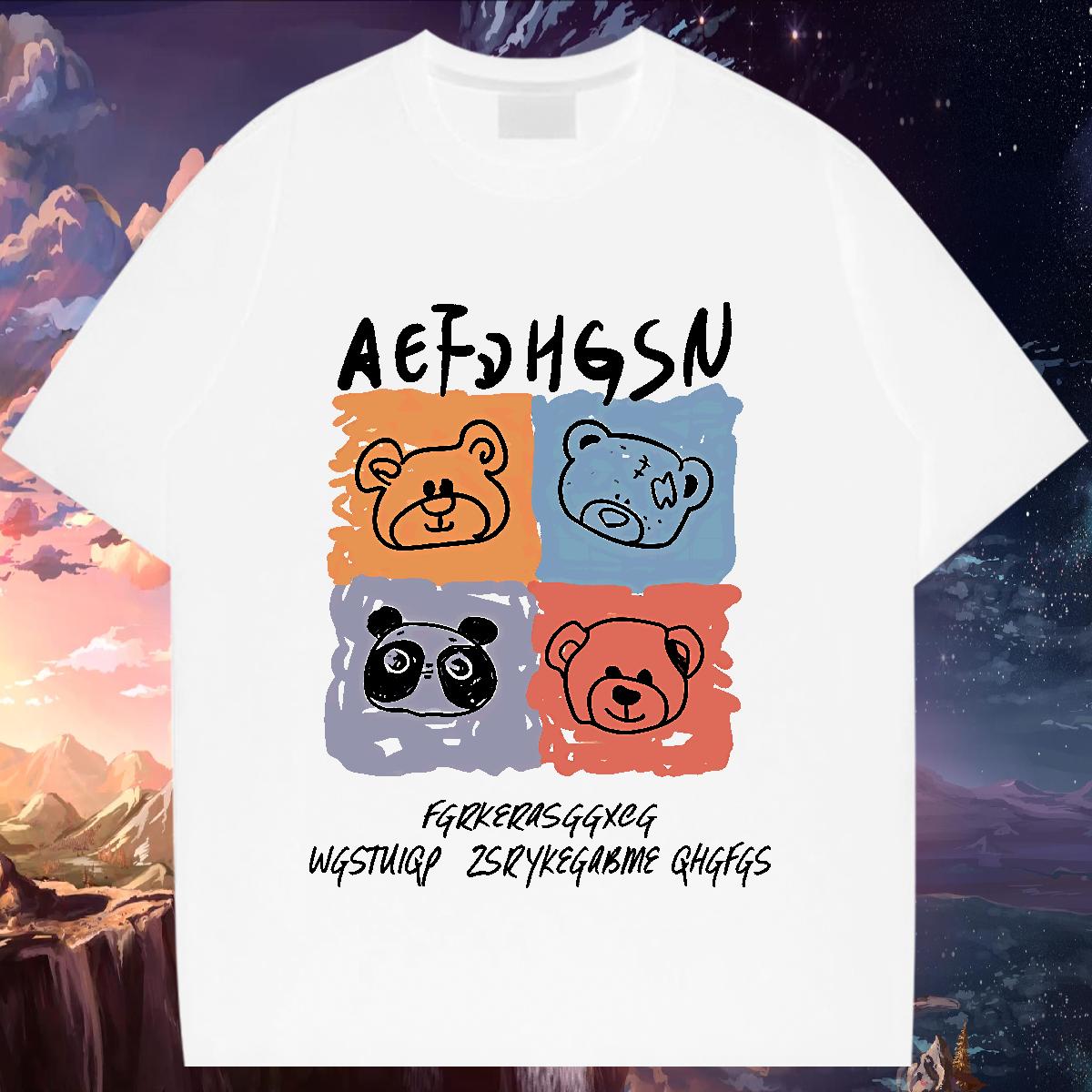 Classic T shirt Casual Daily Wear Short Sleeve Cotton O-Neck Men Tees Designer Oversized Tee Shirt