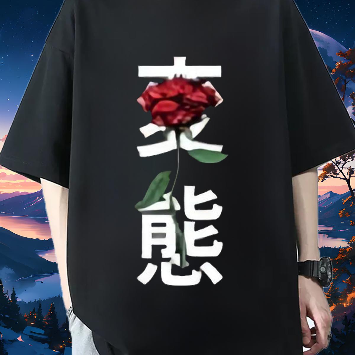 Unisex Man T Shirts Daily Wear Breathable Short Sleeve Tshirts 2024 Designer Cartoon Printing S-3XL Tees Shirts