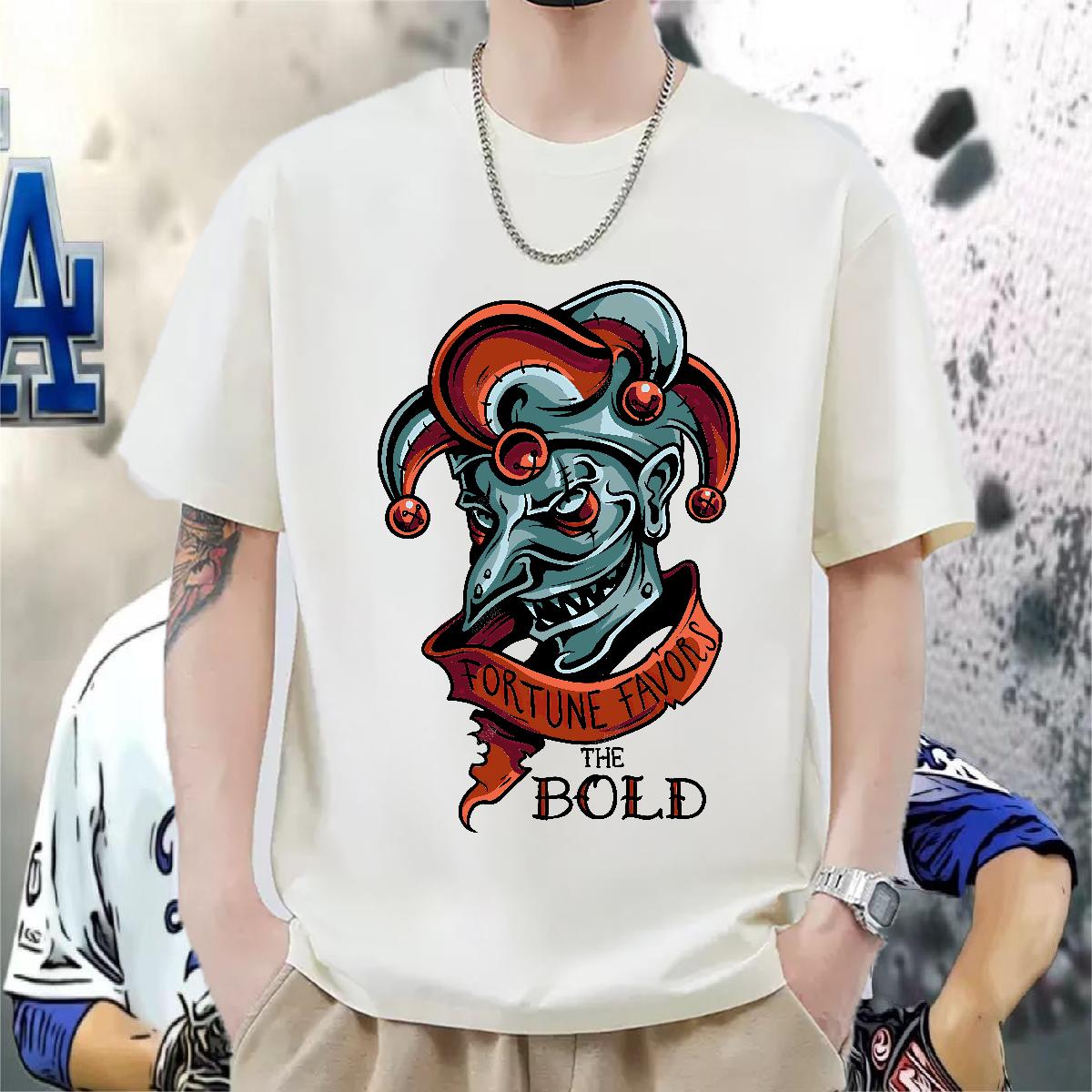 2024 New Mens T Shirts DIY Logo Men Tees Anime Printing Street Cotton O Neck Short Sleeves Comfortable Tees Shirts