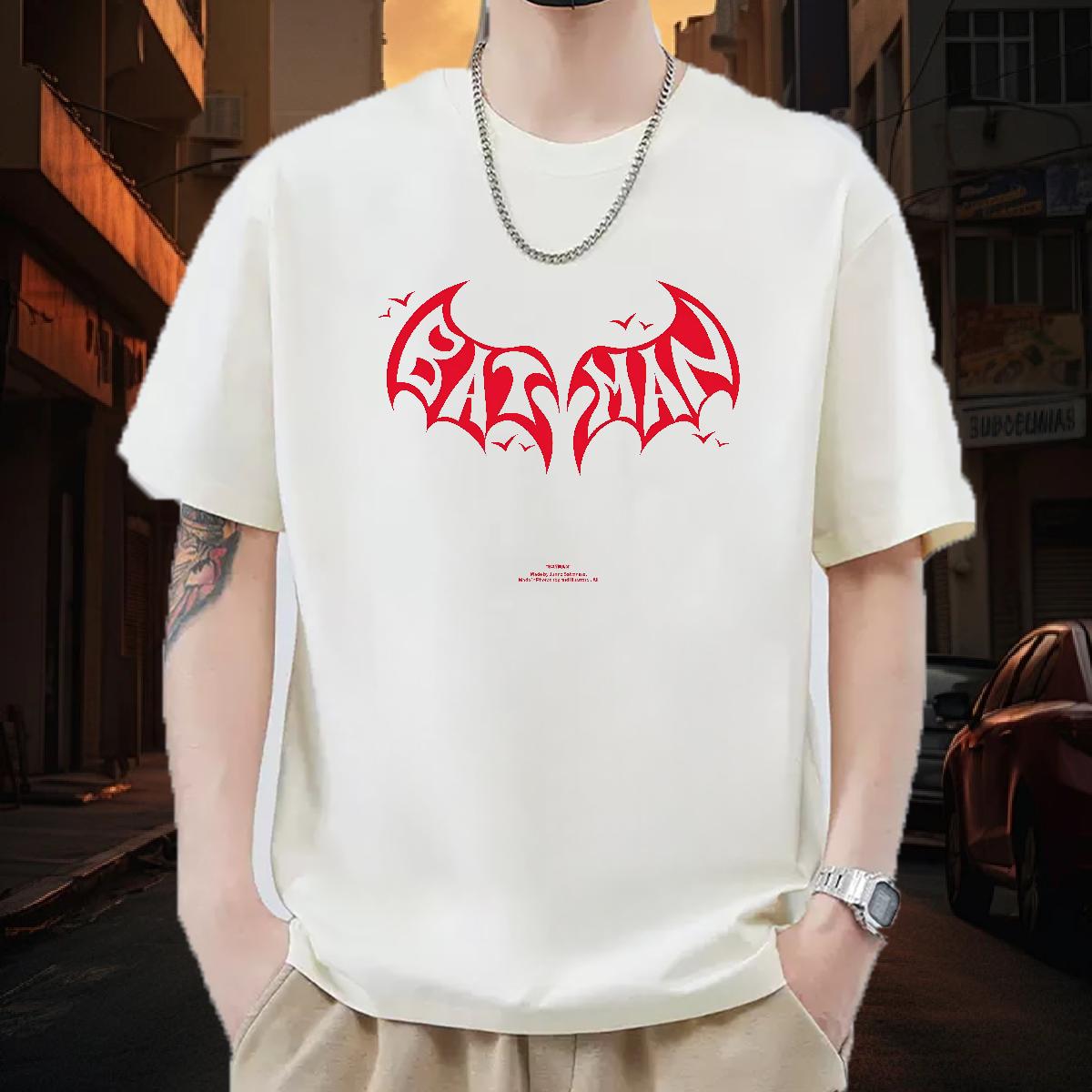 2024 New T shirt Custom Print Plus Size Street wear Hip Hop Mens Tshirts Breathable Crew Neck Cotton 5A