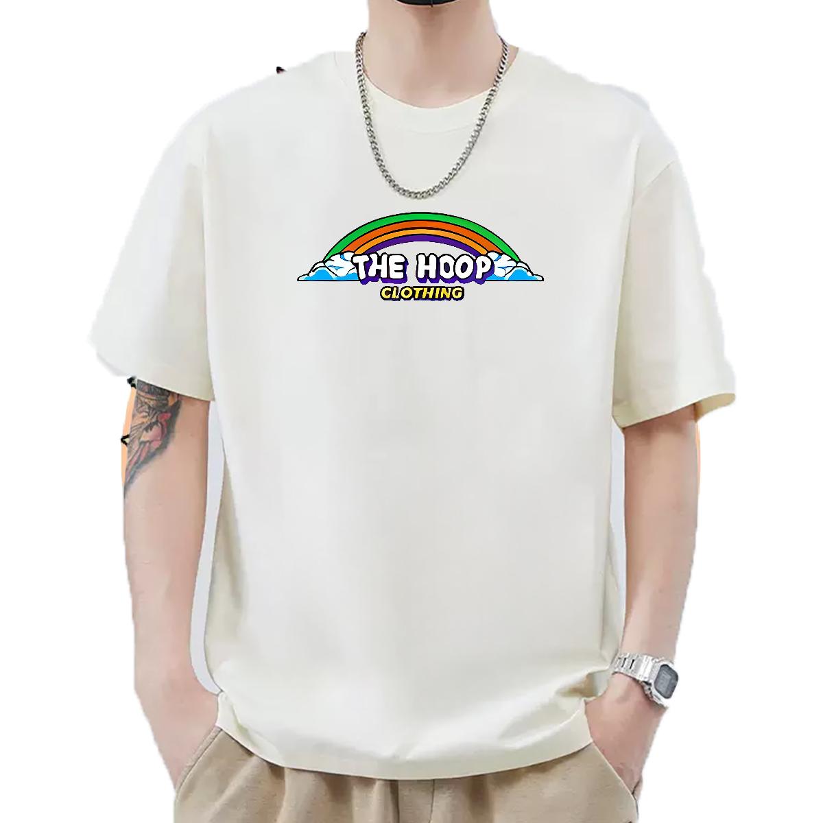 Classic Mens T Shirts Cartoon Printing S-3XL Beach Men Tops Tees Cotton Breathable Short Sleeve Cool Design