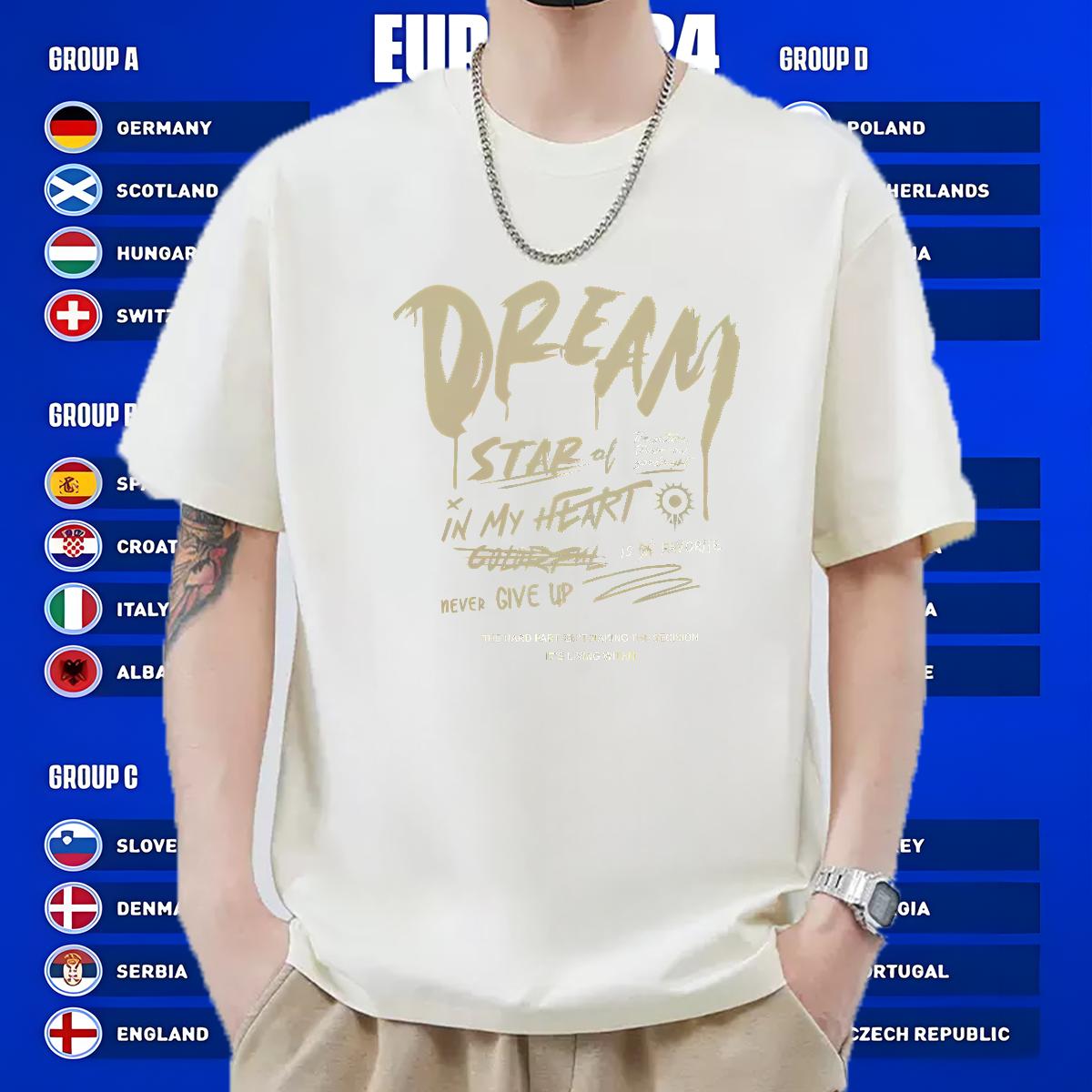 High Quality T shirt Casual Daily Wear O-Neck Short Sleeve Cotton Tshirts Classic Custom Anime Tops