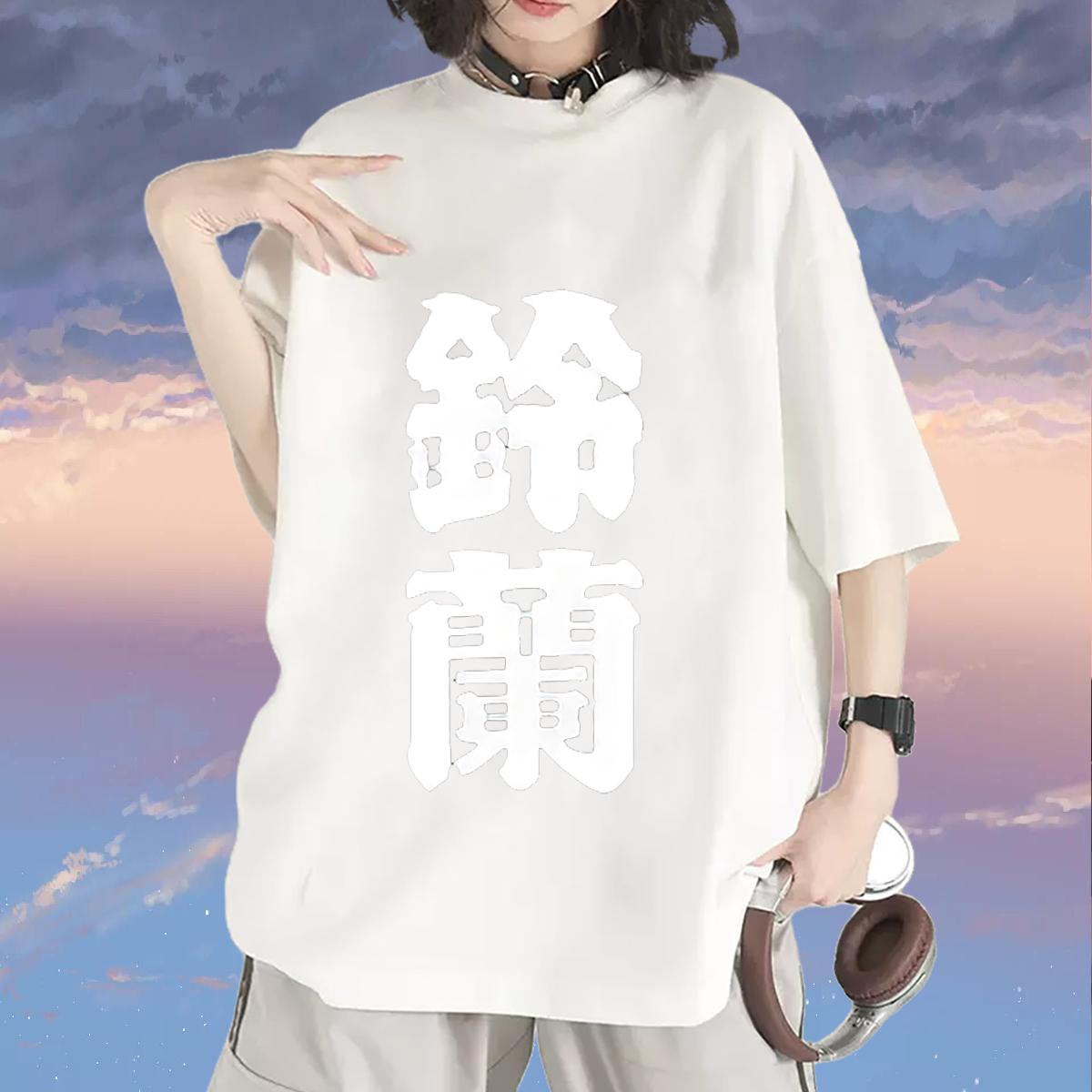 Classic Womens T Shirts Short sleeve Cotton Soft Anime Print Tops Street High quality Couples T Shirts