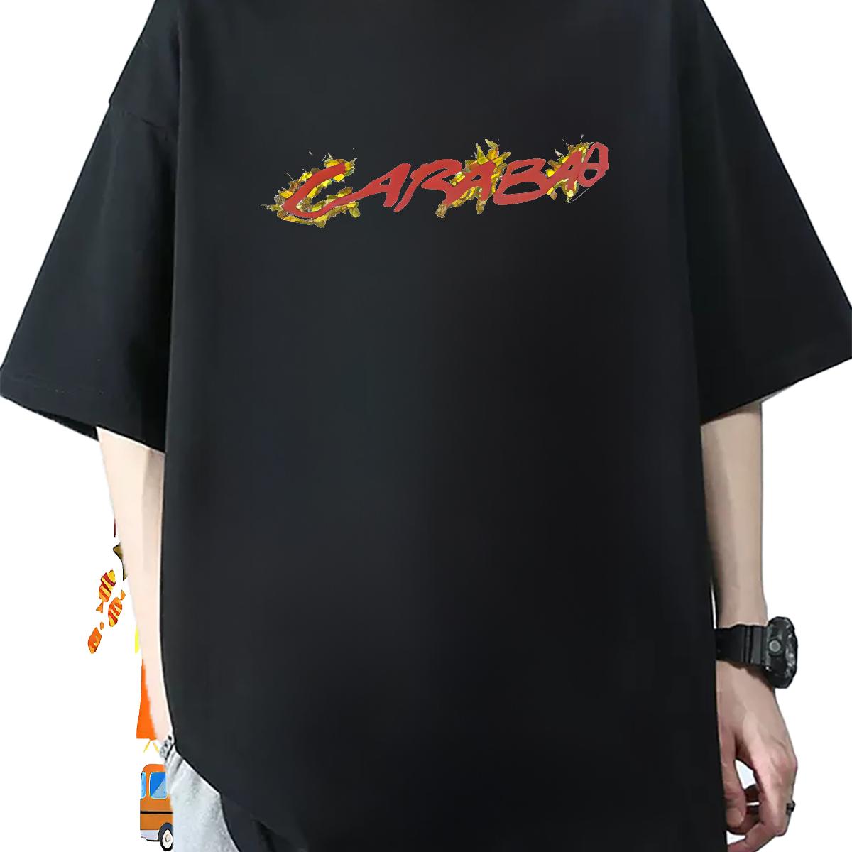 Loose Men Tees Round Neck Short Sleeve Street T-Shirts Cartoon Print Classic Tees Shirts