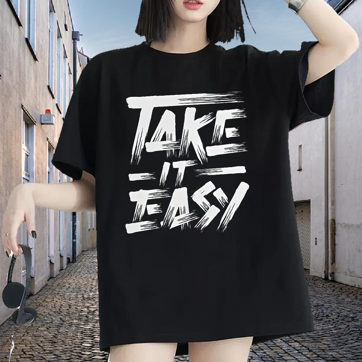 Crew Neck Cotton Breathable Womens T Shirts Designer Home Outdoor Unisex Tshirts Custom Print Plus Size Female Clothes Shirt