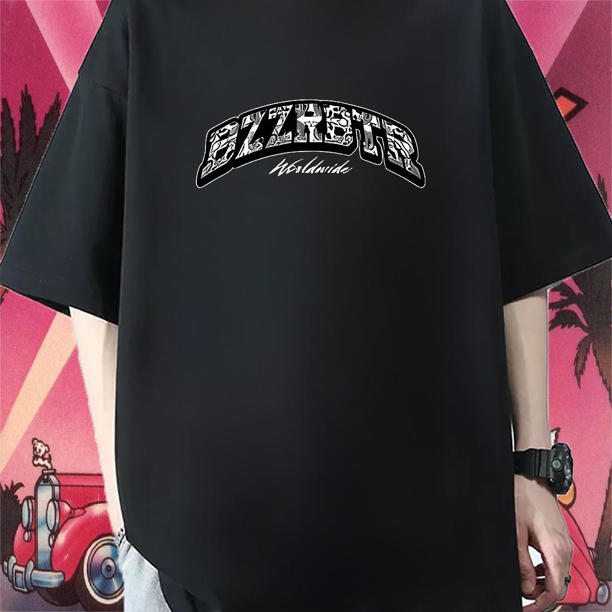 Classic T shirt DIY Logo Outdoor Men Clothes T-Shirt Breathable Crew Neck Cool Design