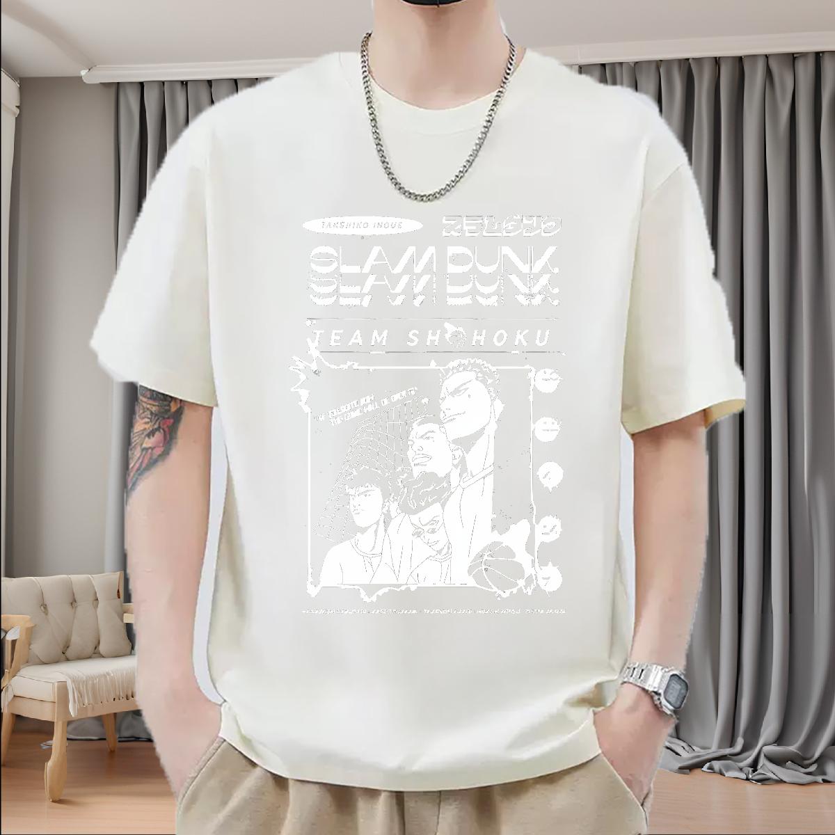Brand Men Tshirts 180g Cotton High Street Hip Hop Men T Shirts DIY Classic Top Tees