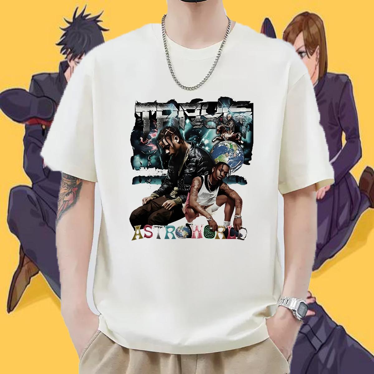 5A T Shirt For Man Sport Cotton Breathable Short Sleeve Men Clothes T-Shirt Custom Cartoon Printing S-3XL Tees