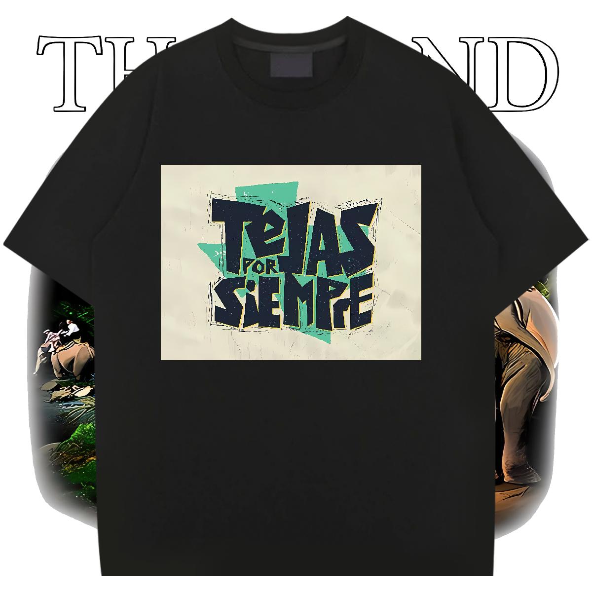 Fashion New T shirt DIY Printed Mens Tshirts Street wear Hip Hop Breathable Crew Neck Cotton 5A Tops Tees