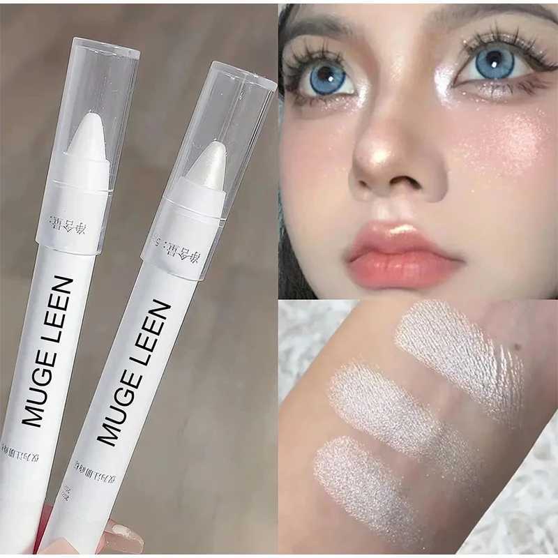 Waterproof diamond glitter eye shadow eyeliner pen silk highlighter pen white silver Korean eye shadow makeupW240730
