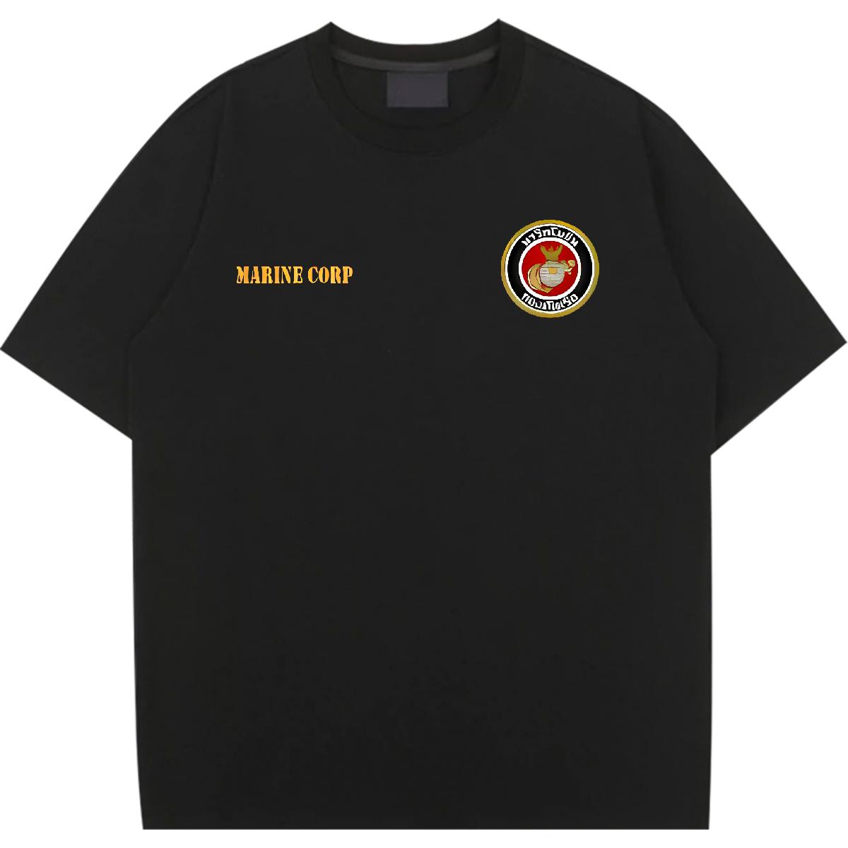 Cotton Breathable Short Sleeve T-Shirts 2024 Casual Street Casual Unisex Tshirts Black Oversized Wholesale Tops Shirt