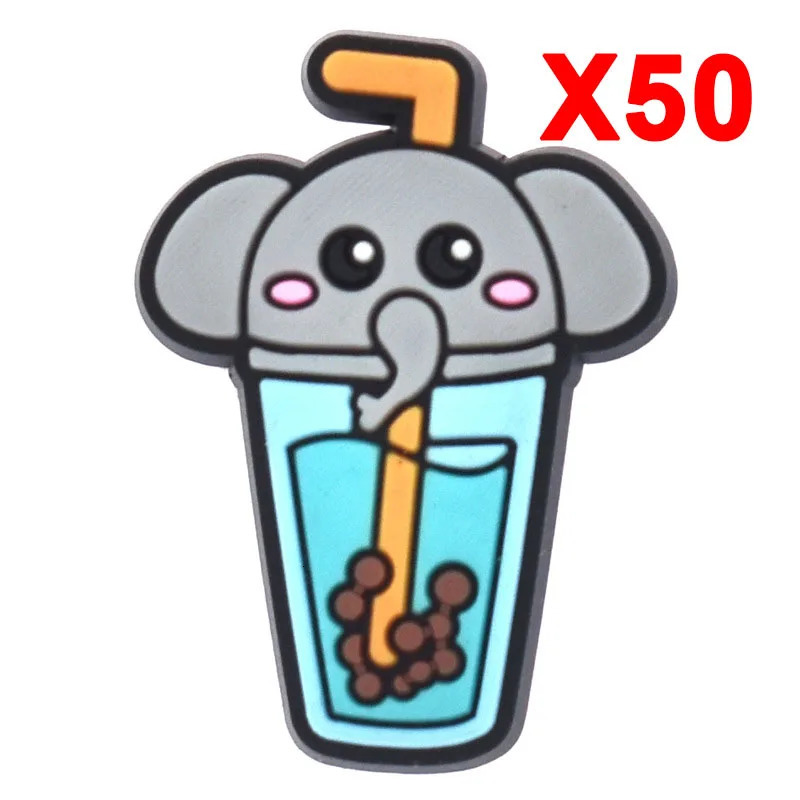 Charm Shoes Accessories Animal Milk Tea Decoration Jeans Womens Sandals Button Childrens Favorite Mens Badge 240704