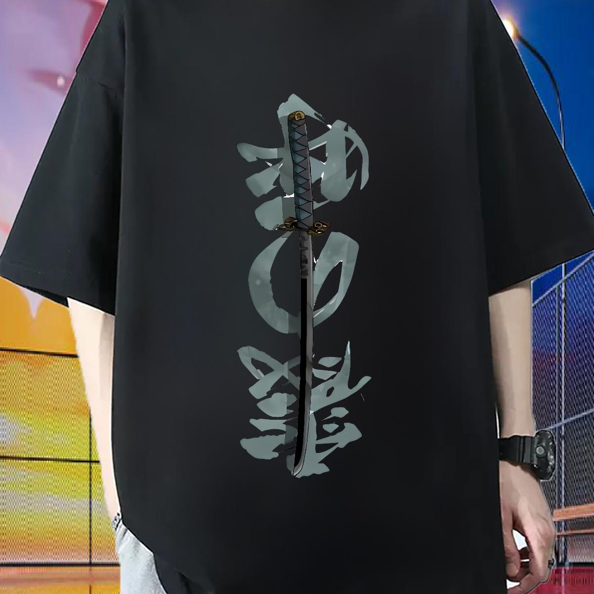 DIY Customized T-Shirts Cartoon Print Men Clothes T-Shirt Casual Beach Round Neck Short Sleeve Wholesale Wear