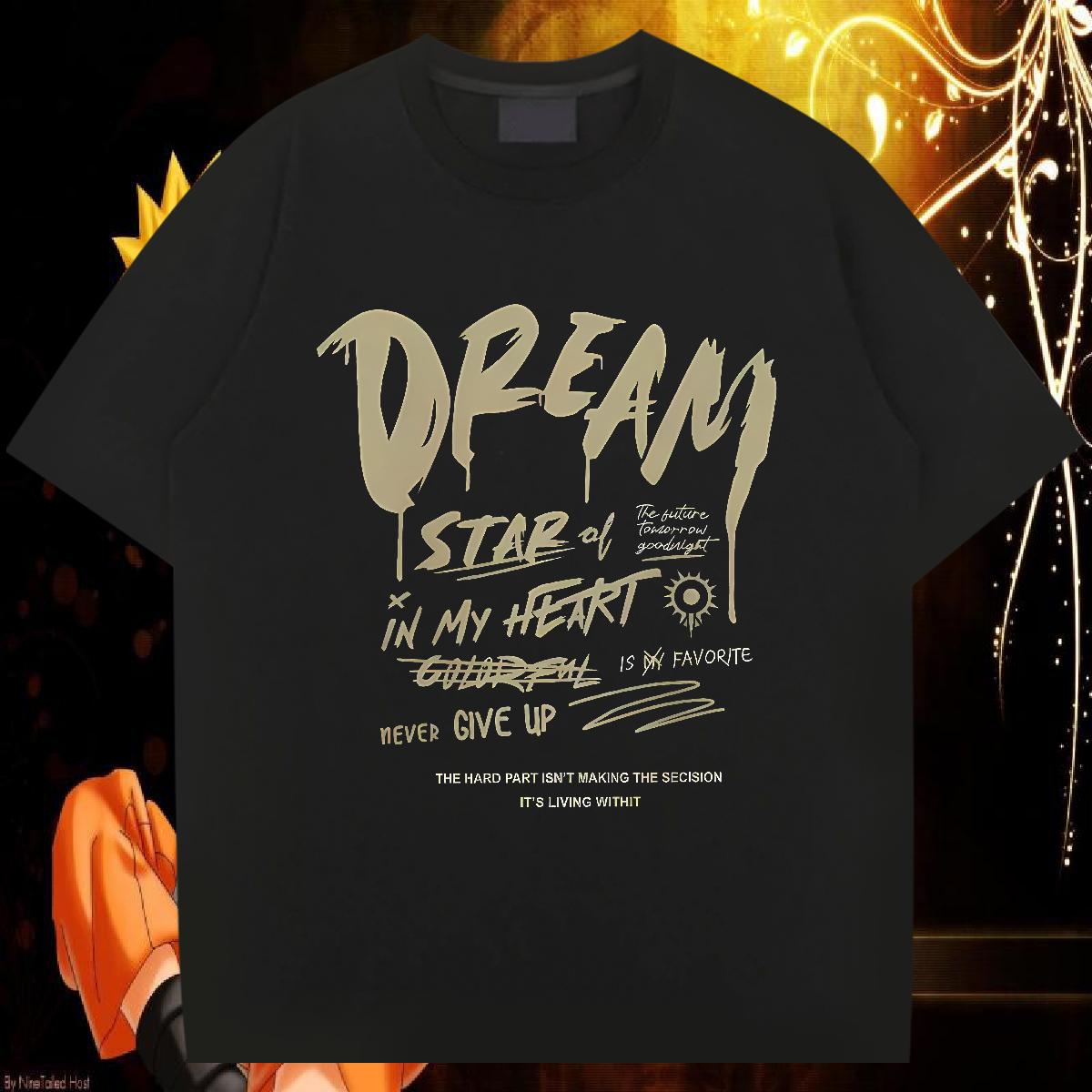 Cool T-Shirts High Street Hip Hop Breathable Crew Neck Cotton Mens Tshirts Fashion Designer Anime Print Tees Shirts