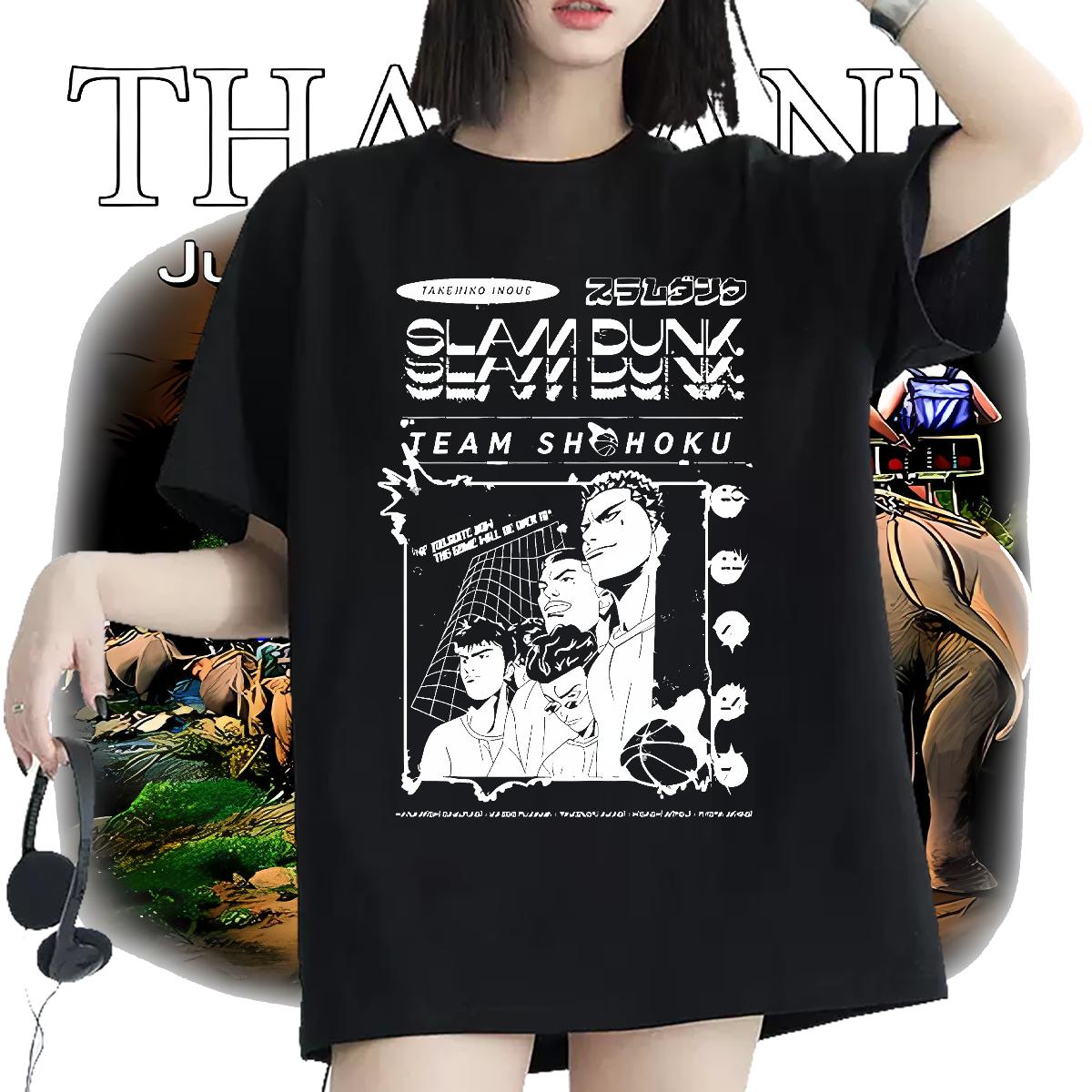 Stylist T-Shirts Breathable Crew Neck Cotton Anime Print Tees Shirts Outdoor Designer Lady T shirt