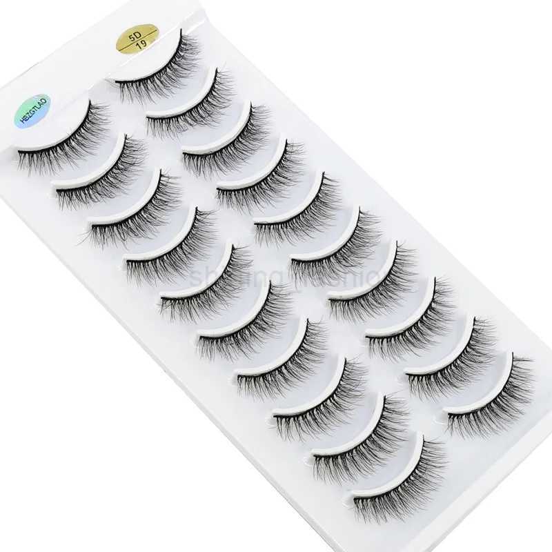 New Full 10 Pairs 3D Faux Mink False Eyelashes Natural Long Fluffy Eye Lashes Wispy Makeup Beauty Extension Short Fake EyelashesCL240713