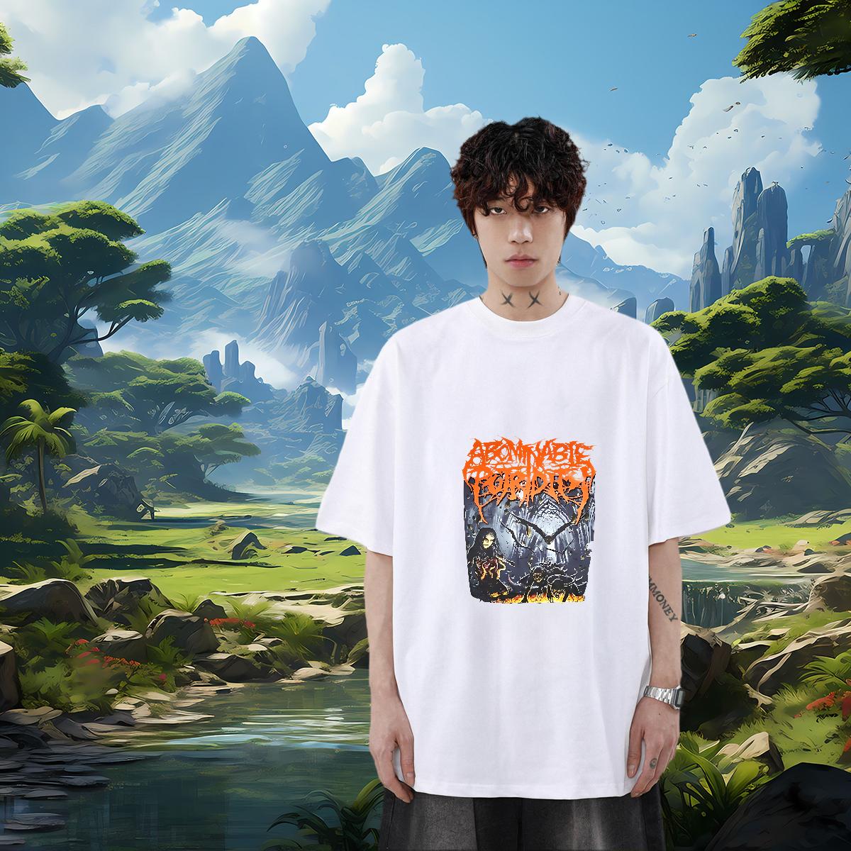 DIY T Shirts Men Custom Print Oversized Tshirts Casual Beach Round Neck Short Sleeve Unisex Tees Shirts