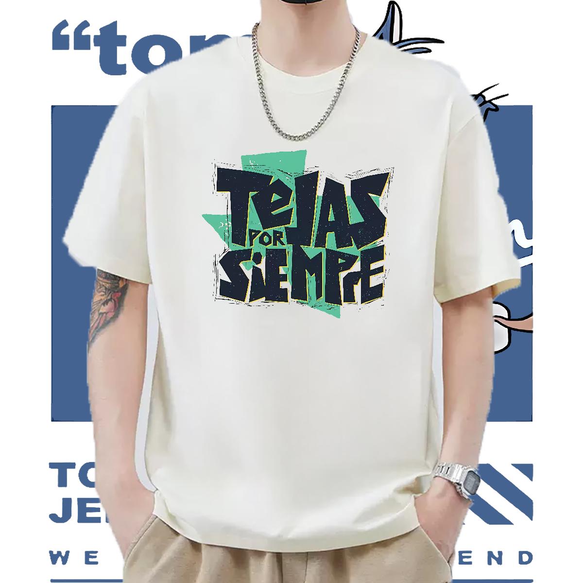 Soft Mens T Shirts Street Wear Short Sleeve Cotton O-Neck Tshirts DIY Anime Print Tops Tees