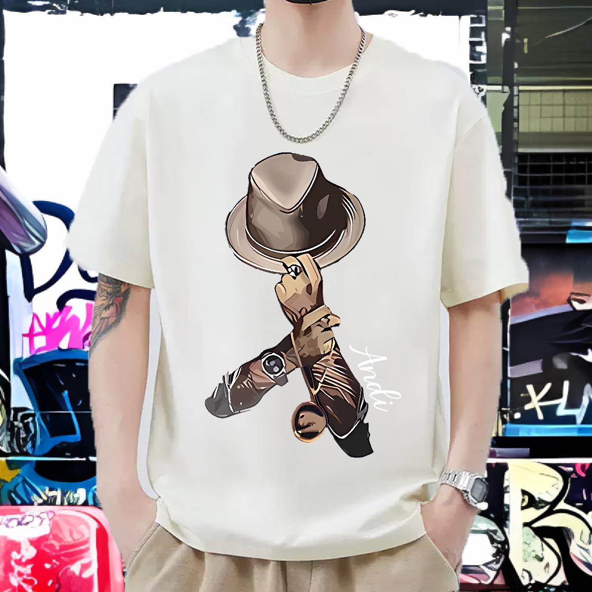 Cool Design Mens Tshirts Crew Neck Cotton Breathable Street Casual T Shirts Men Floral Print DIY Customized Clothings