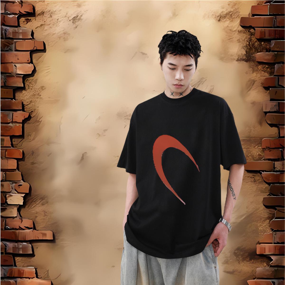 Soft Men Clothes T-Shirt Cotton Breathable Short Sleeve Home Outdoor Men T Shirts Custom Cartoon New Polos