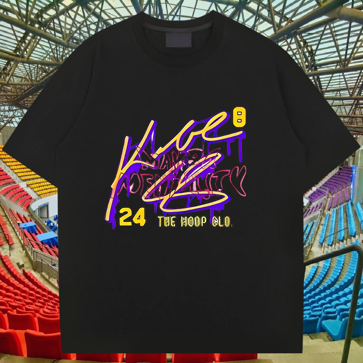 Classic T shirt Black Oversized Sports Casual Men Tees Short sleeve Cotton Soft Cool Design