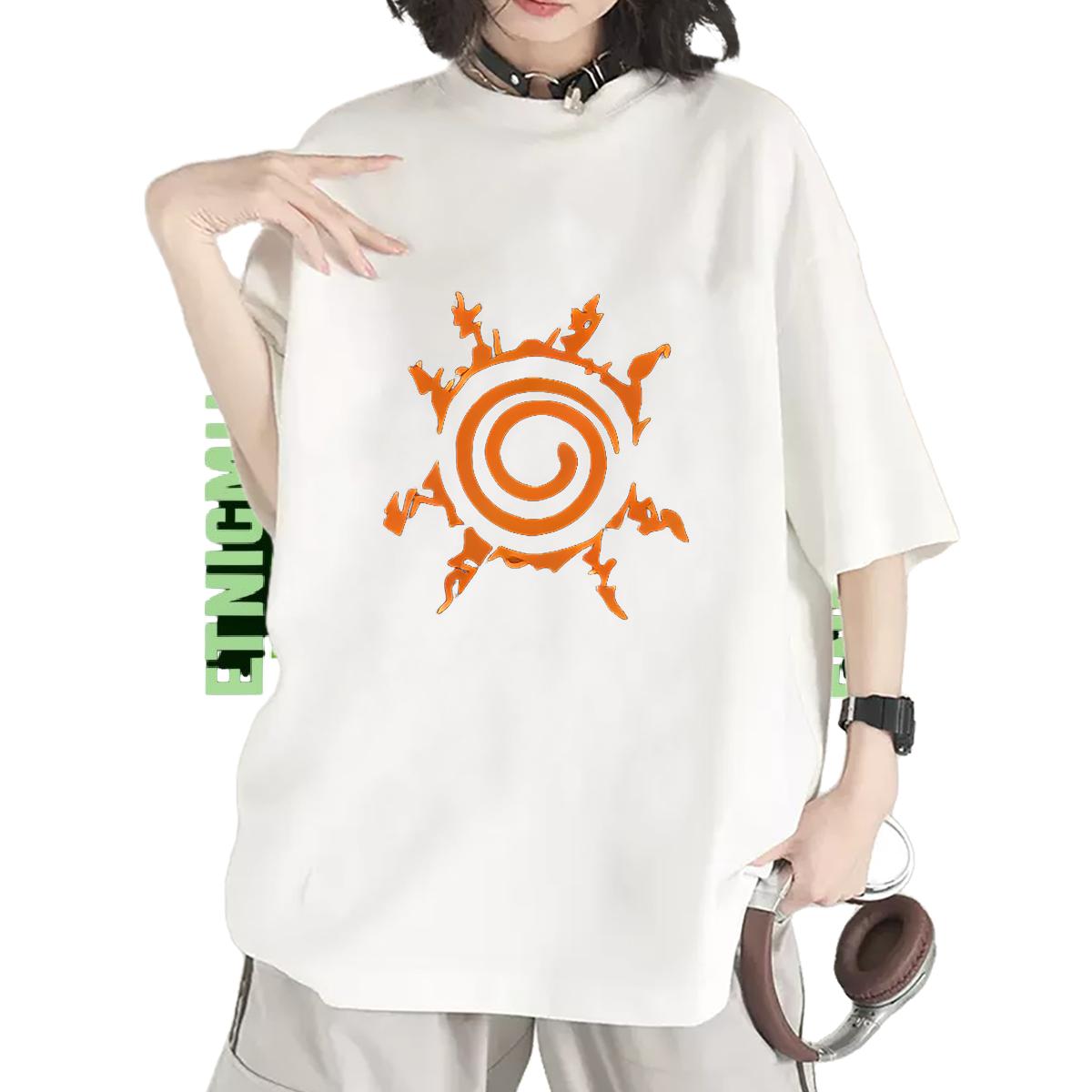 2024 DIY T shirt Cotton O Neck Short Sleeves High Street Hip Hop Tshirt for Man Woman Anime Print Loose fit Top Tees