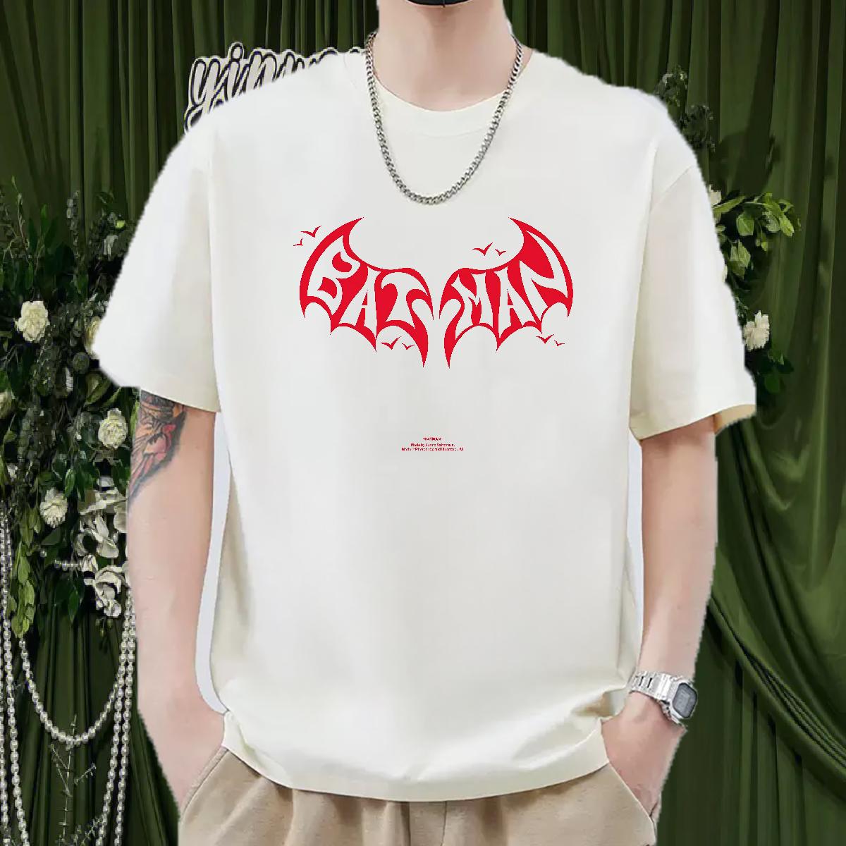 2024 T Shirts Men Custom Printed Men Clothes T-Shirt Sport Breathable Short Sleeve Loose Tops