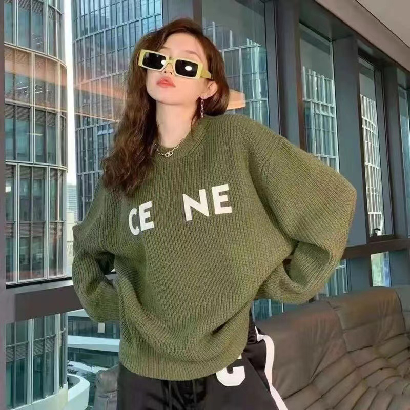 2024 Womens knitted sweaters designer brand womens casual sweaters womens long-sleeved knitwear pullovers romantic pullovers for couples dates