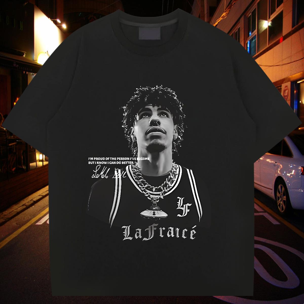 Designer Mens T Shirts Street Crew Neck Cotton Breathable Tshirts DIY Customized Cartoon Printing S-3XL Clothings