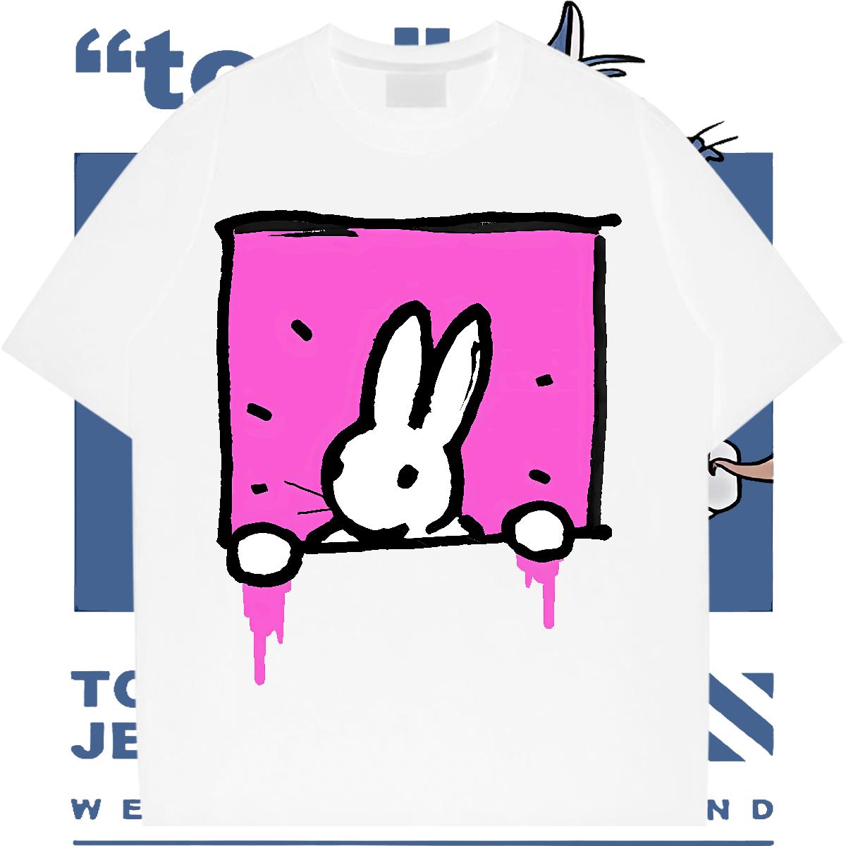 Loose Fit Men T Shirts Street Short Sleeve Cotton O-Neck Men Tops Tees Fashion New DIY Logo Top Tees