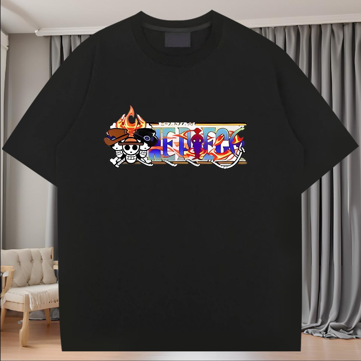 Fashion Designer T Shirt For Man Cartoon Printing S-3XL Hip Hop Street Couples T Shirts Breathable Short Sleeve Brand