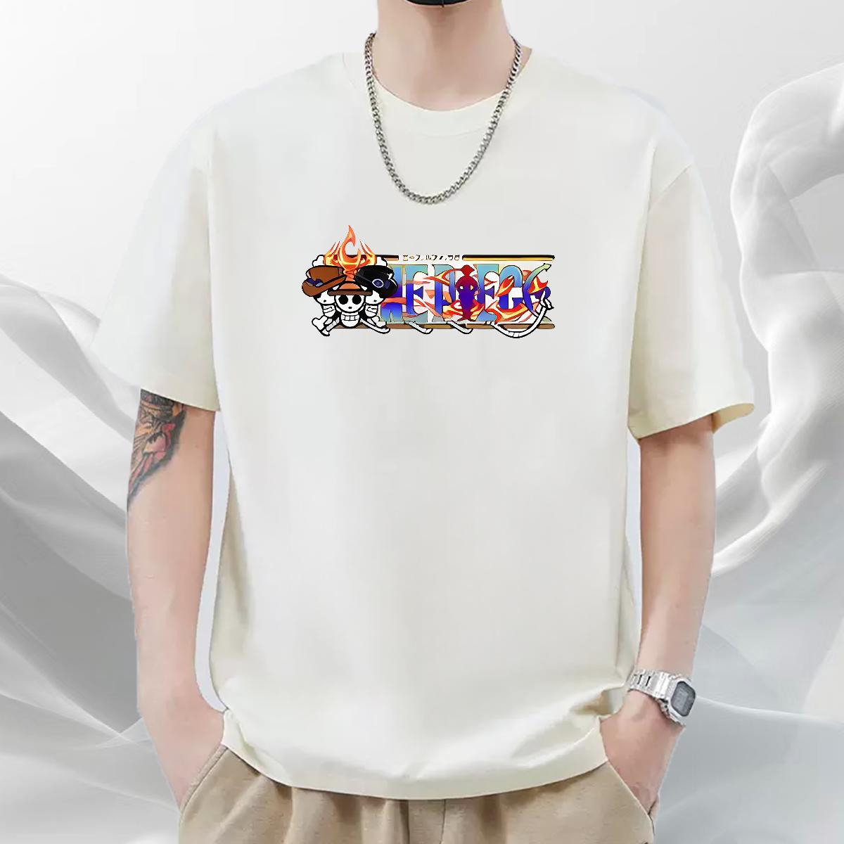 Designer T Shirt For Man Sports Casual Breathable Crew Neck Cotton Men Tshirts New Designer Anime Print Polos