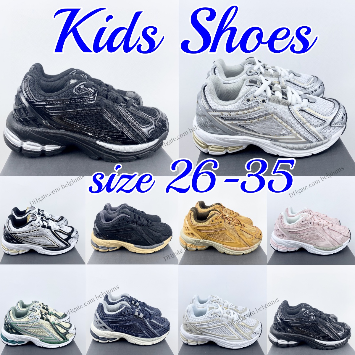 Kids Sneakers Boys Girls Running Shoes Casual Children Youth Toddler Trainers White Metallic Gold Pocket Wheat Black Grey Pink Silver Rain Cloud