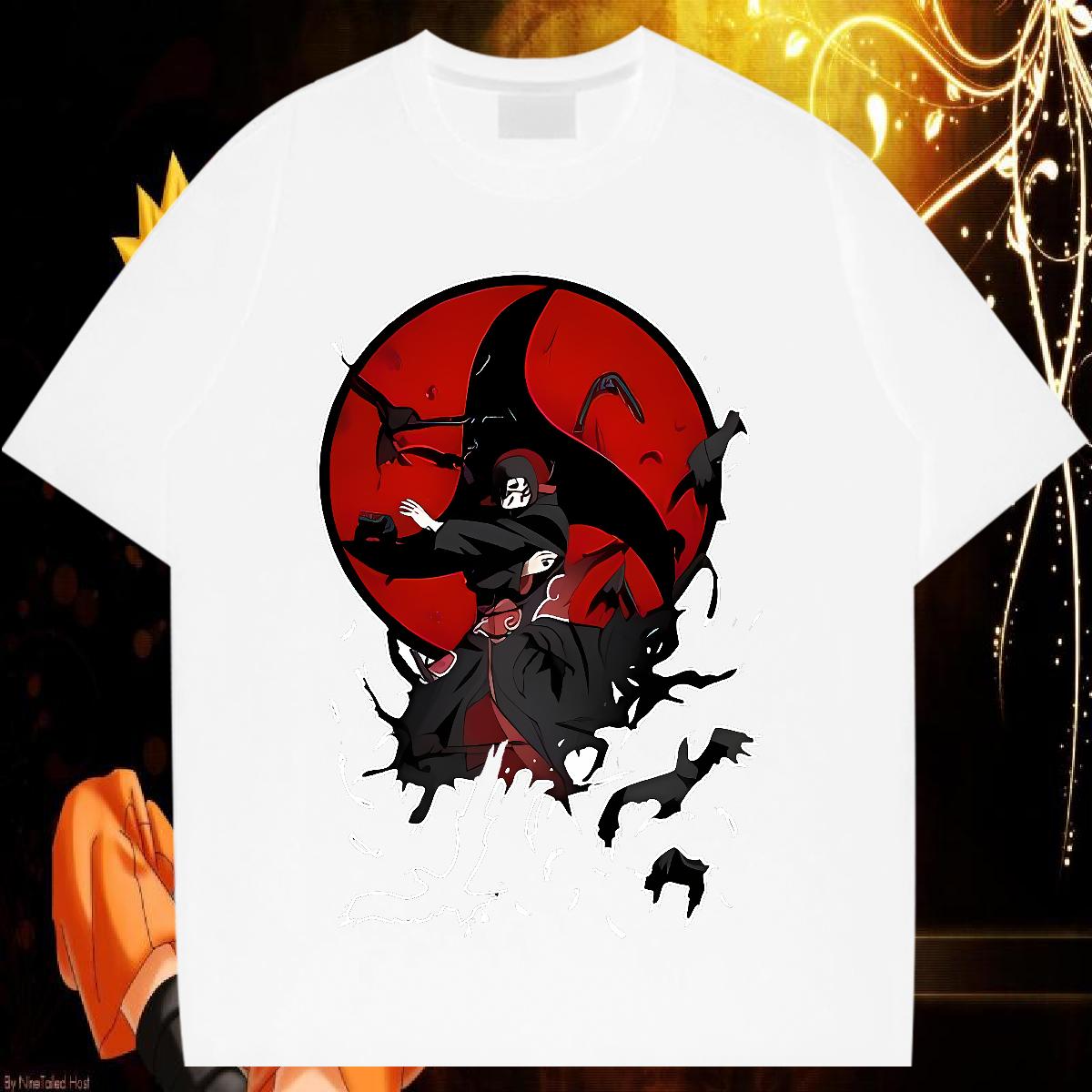 Classic Tshirts O-Neck Short Sleeve Cotton Anime Printing Street Men T Shirts Custom Cartoon Fashion Designer Tees Shirts