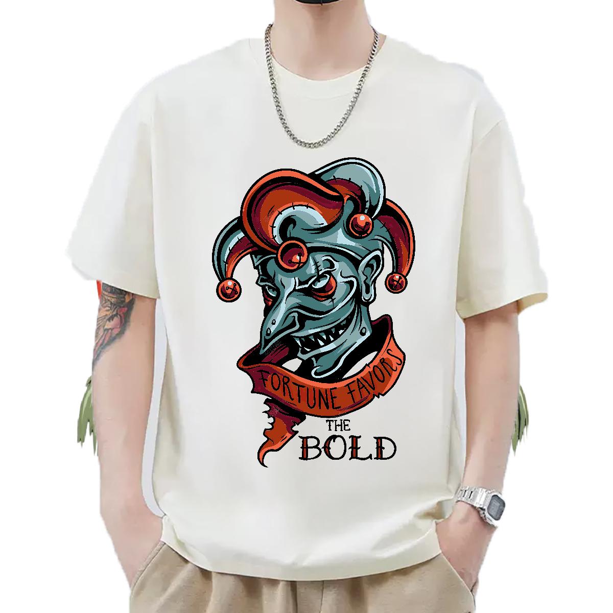 Classic Tshirts Cotton Breathable Short Sleeve Daily Wear T shirt Plus Size Cartoon DIY Customized Tees Shirts