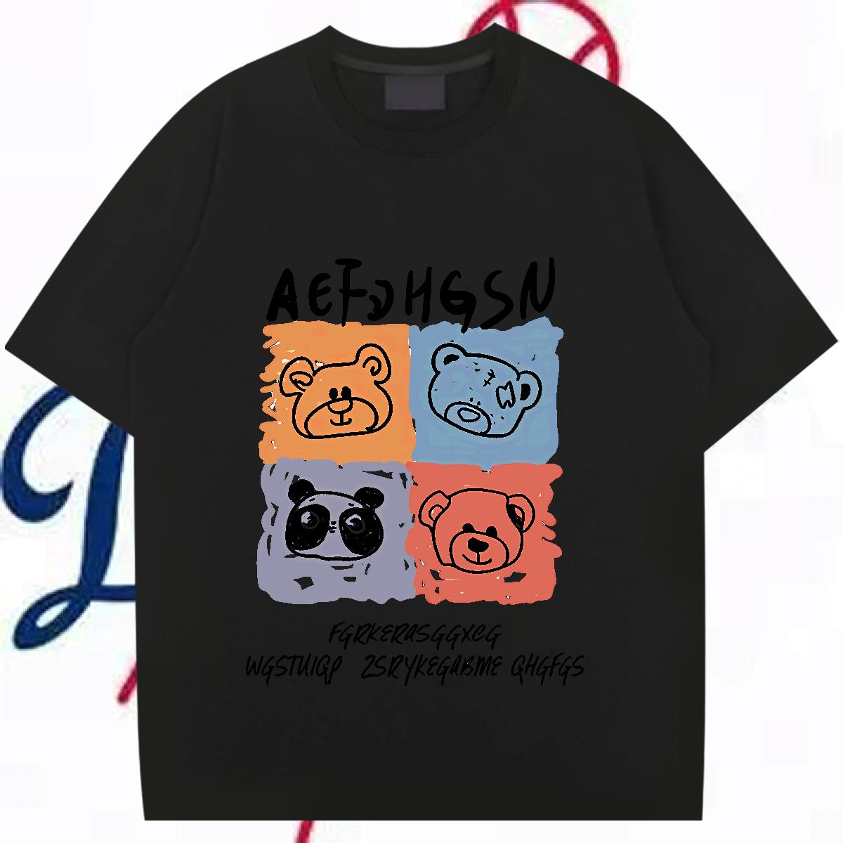 Comfortable Men Clothes T-Shirt Breathable Crew Neck High Street Hip Hop Man T Shirts Oversized S-3XL Classic Casual Tees