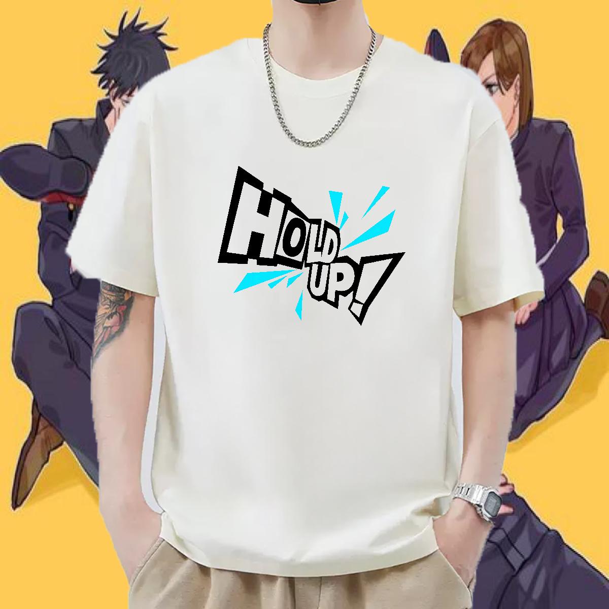 2024 New T-Shirts for Men Custom Printed Hip Hop Street Tshirts Cotton Breathable Unisex