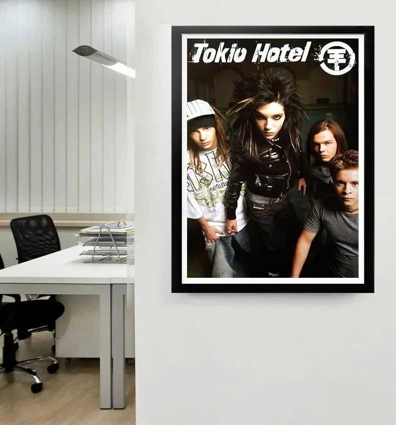 Metal Rock Band Tokio Hotel Portrait Music Album Singer Art Picture Canvas Painting Family Room Dormitory Decoration GiftB240713