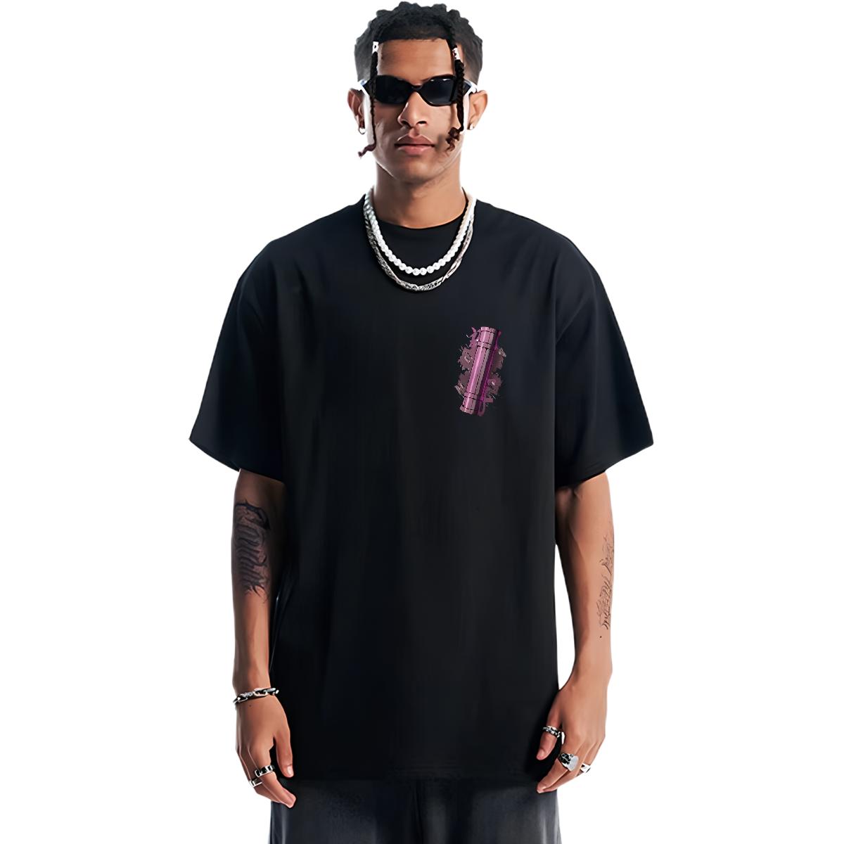 Soft Mens Tshirts Breathable Short Sleeve Hip Hop Street T shirt Black White 2024 New Tees Shirts