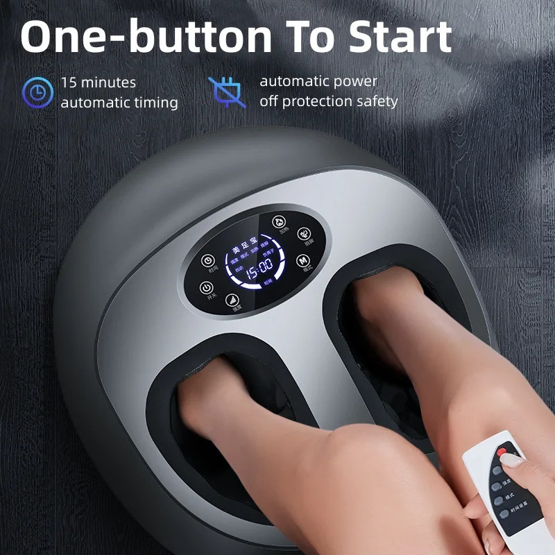 6D electric foot massager with infrared heating treatment finger pressure massage remote control of air pressure fatigue relief gift 240713