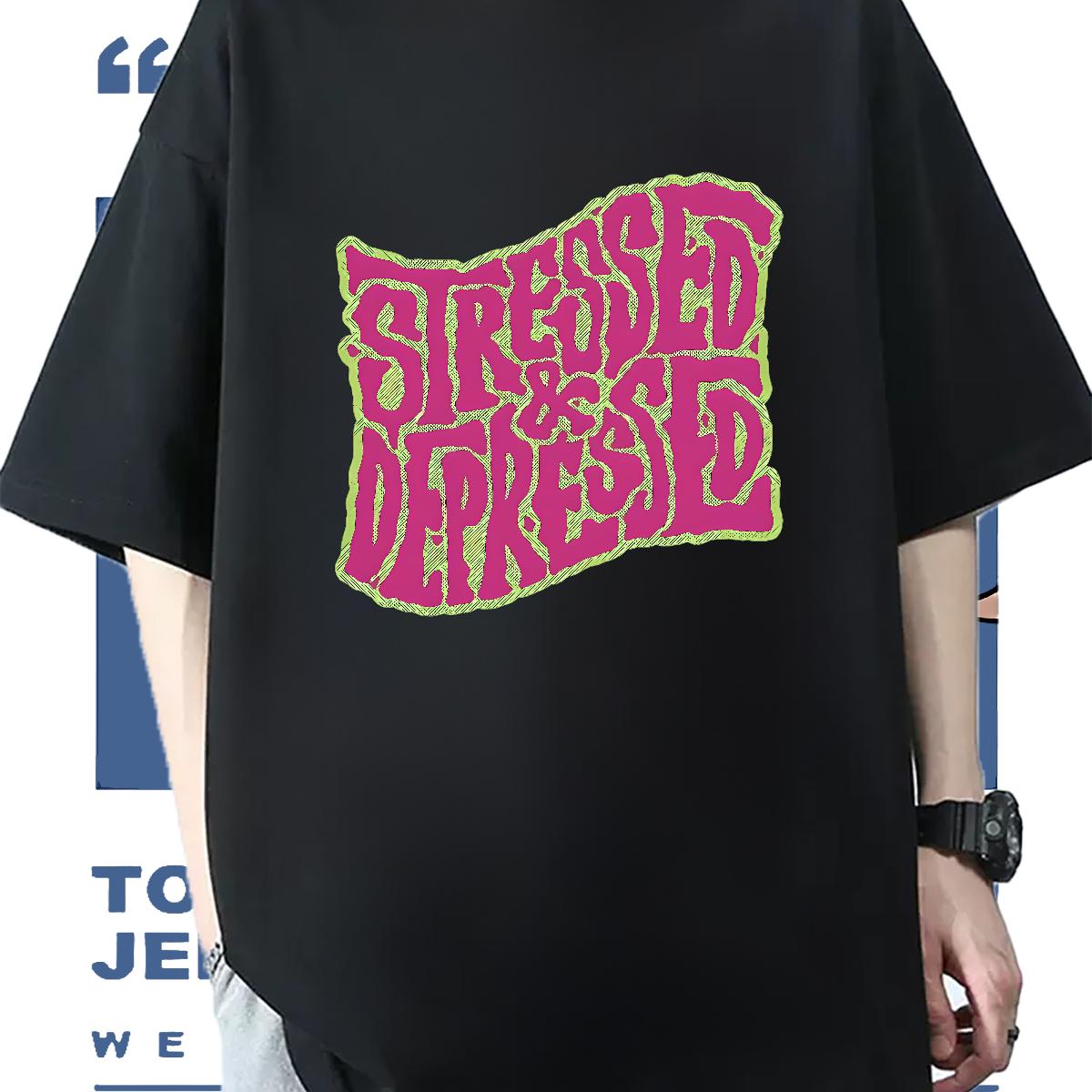 Fashion New T Shirt For Man Skull Men Tshirts Anime Printing Street Cotton Breathable Popular Tops Tees