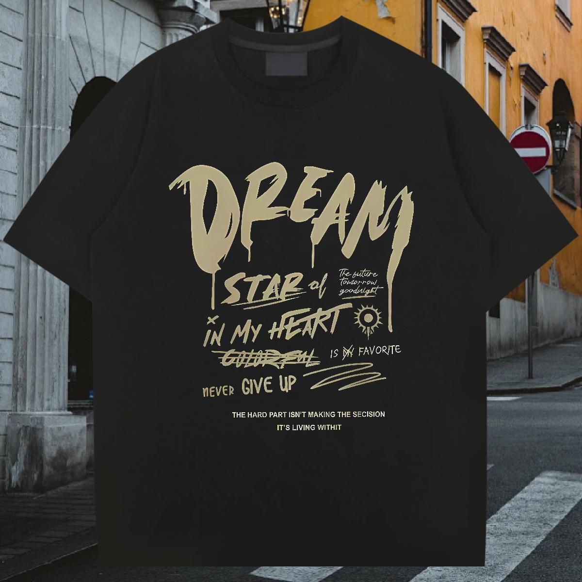 Wholesale Men T Shirts DIY Printed Men Tshirts Street wear Hip Hop Breathable Crew Neck Cotton Cool Design Tops