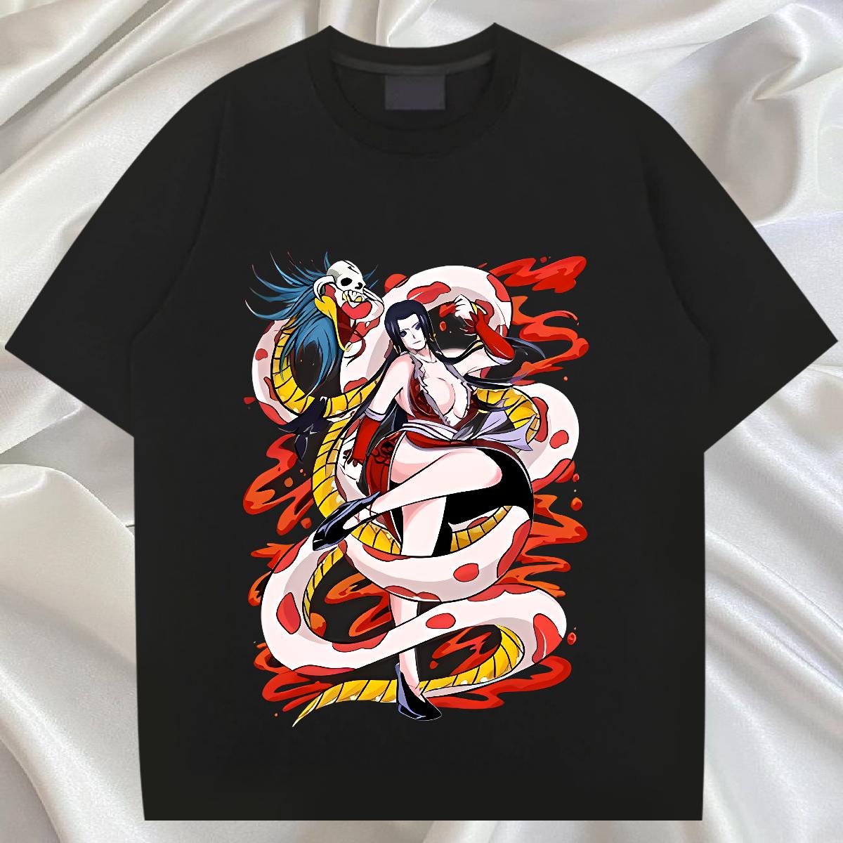 Wholesale T-Shirts DIY Anime Tshirt for Man Woman Anime Printing Street Cotton Breathable Short Sleeve Classic Tops