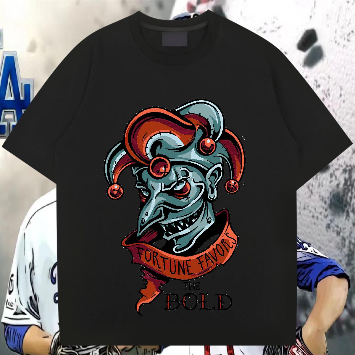 2024 New Mens T Shirts DIY Logo Men Tees Anime Printing Street Cotton O Neck Short Sleeves Comfortable Tees Shirts