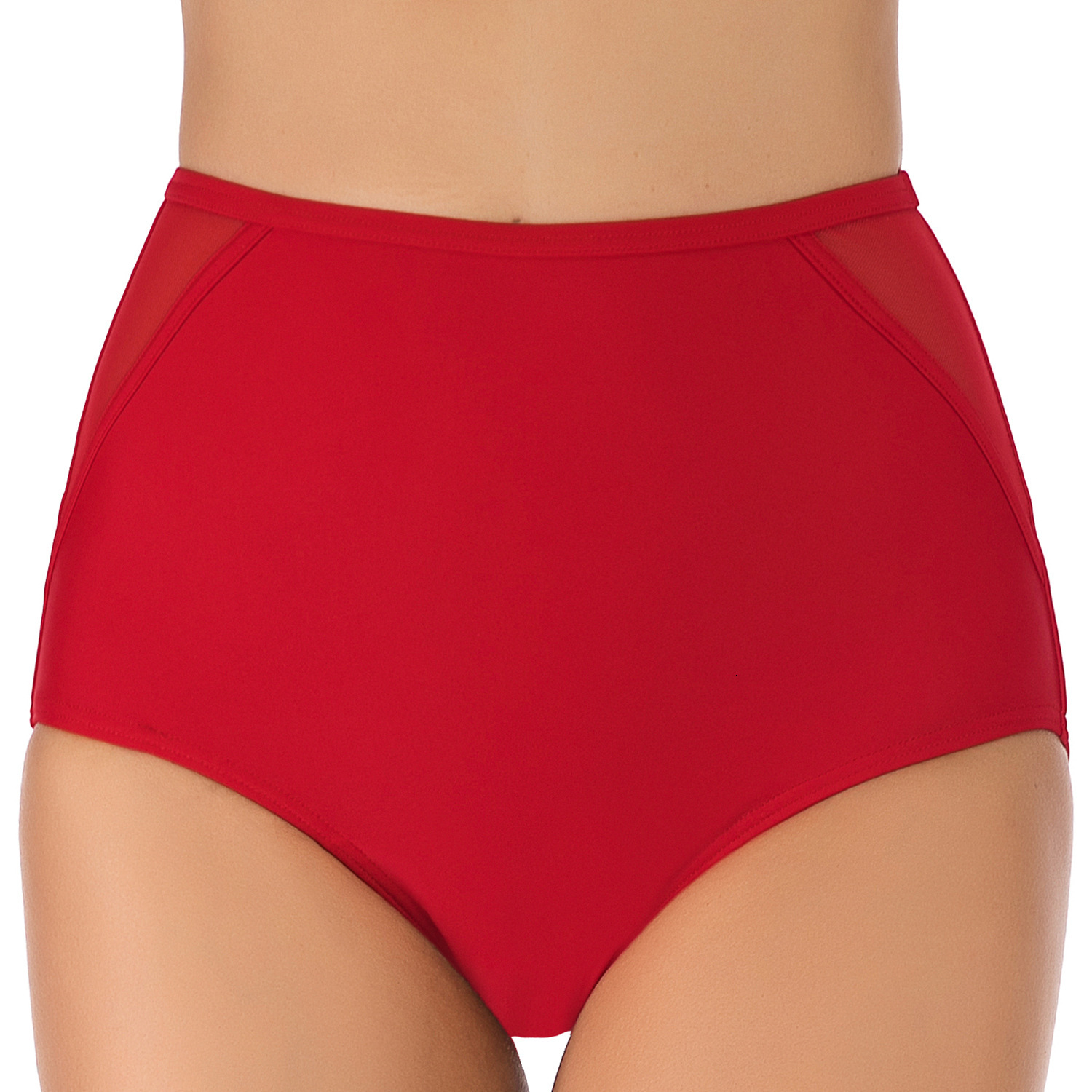 French Fashion Solid New Pattern New Triangle Swimsuit Adult Feminine High Elastic Simple Swimming Pants Bifurcated Temperament Novelty Waist Short Bi